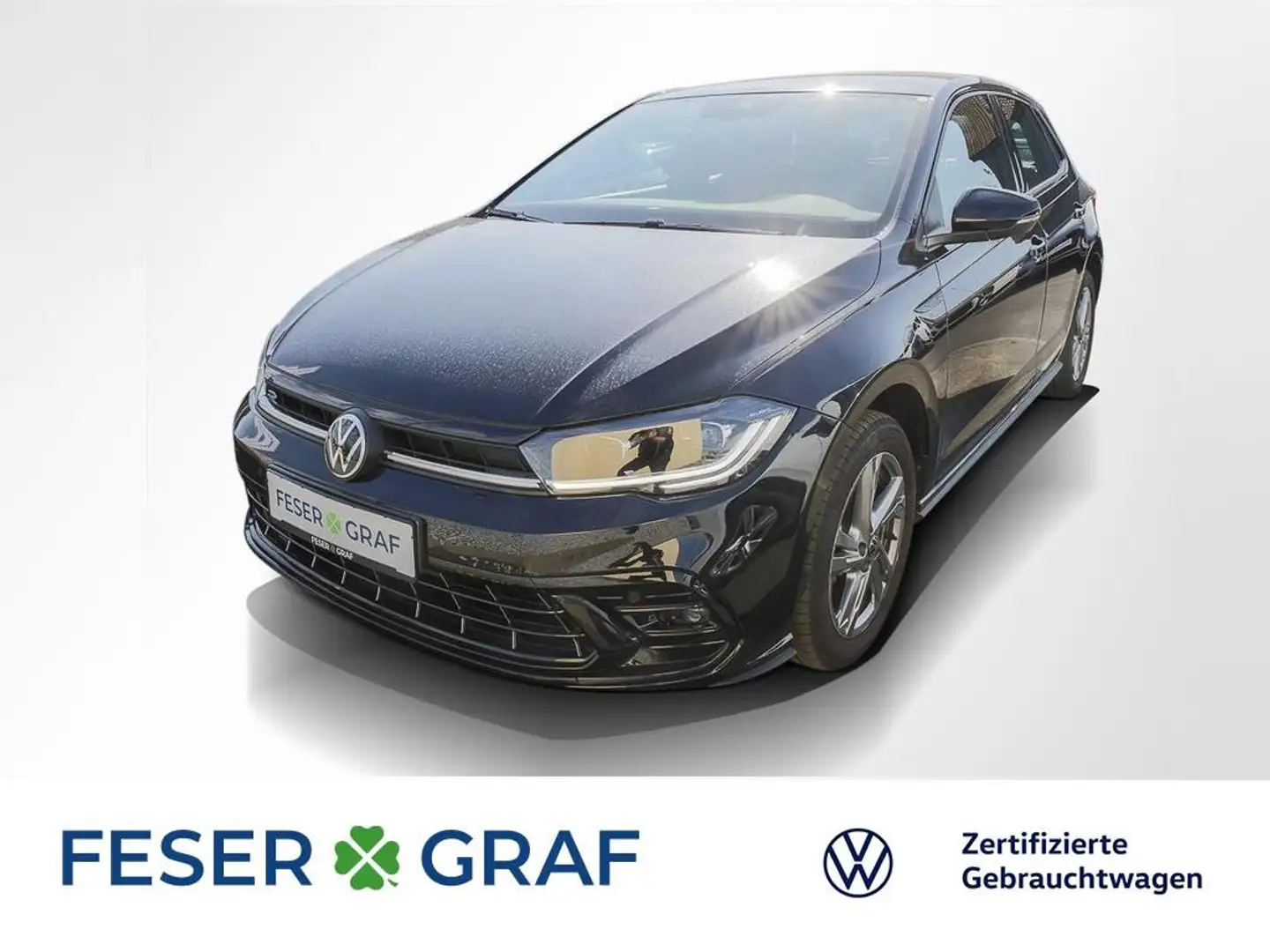 Volkswagen Polo R-Line 1.0 TSI DSG Navi Kamera IQ-LED Noir - 1