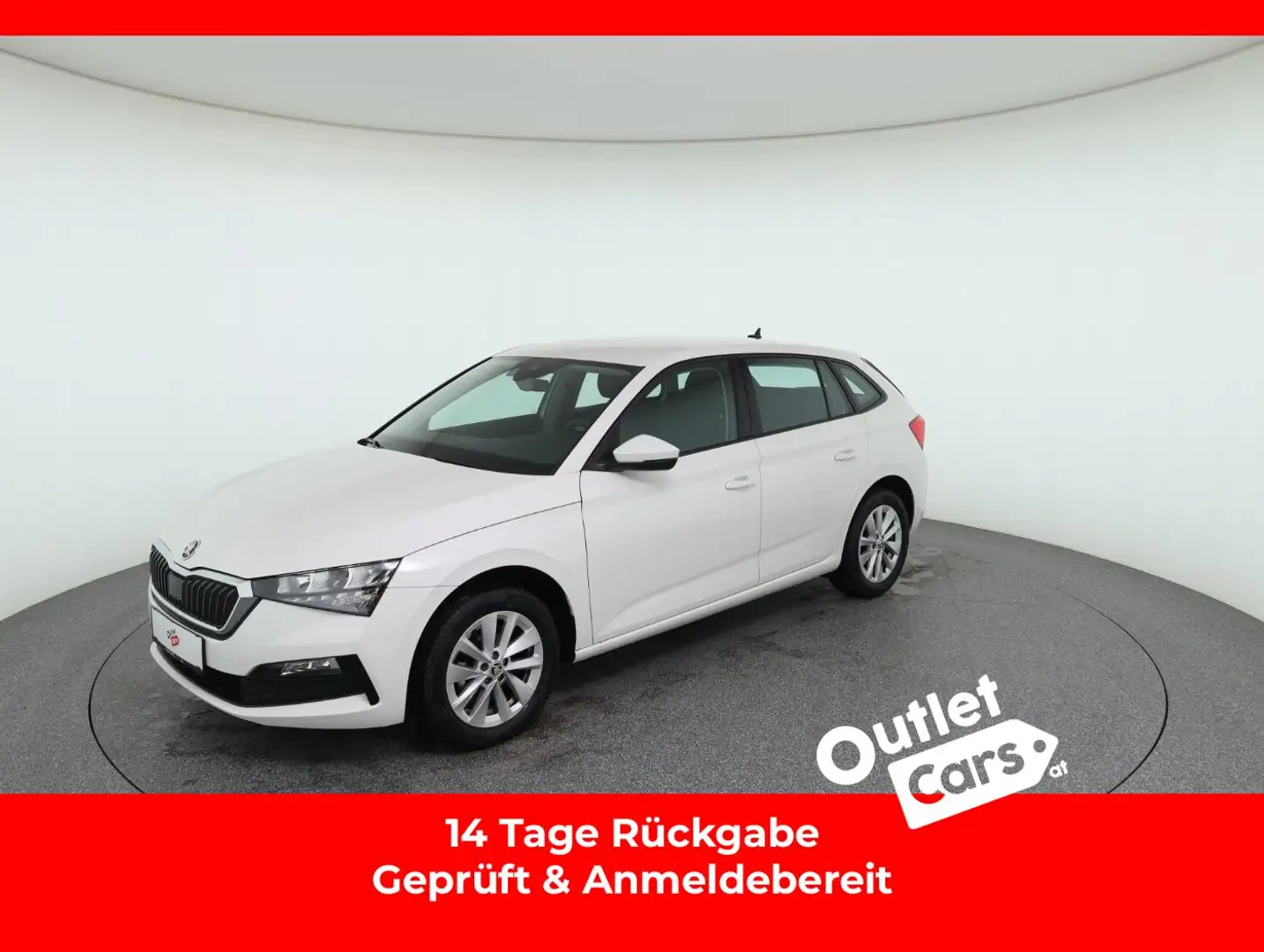 Skoda Scala 1.0TSI Sport LED+LM+PDC+SpurH+TEMP+KLIMA Weiß - 1