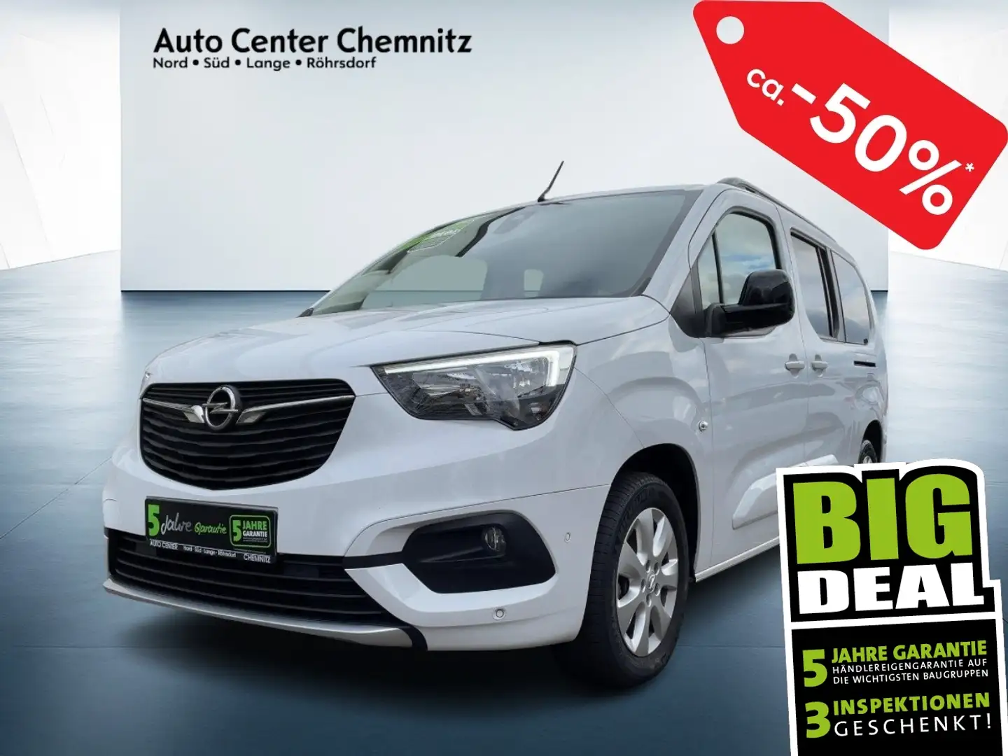 Opel Combo Life -e Ultimate XL 7Sitzer/KlimaA/SHZ/180° Bianco - 1