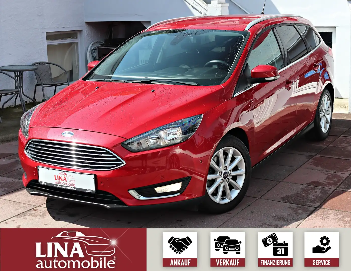 Ford Focus 1.5 Titanium NaviDVD*Klimaau*ZahnNEU*150Ps Red - 1