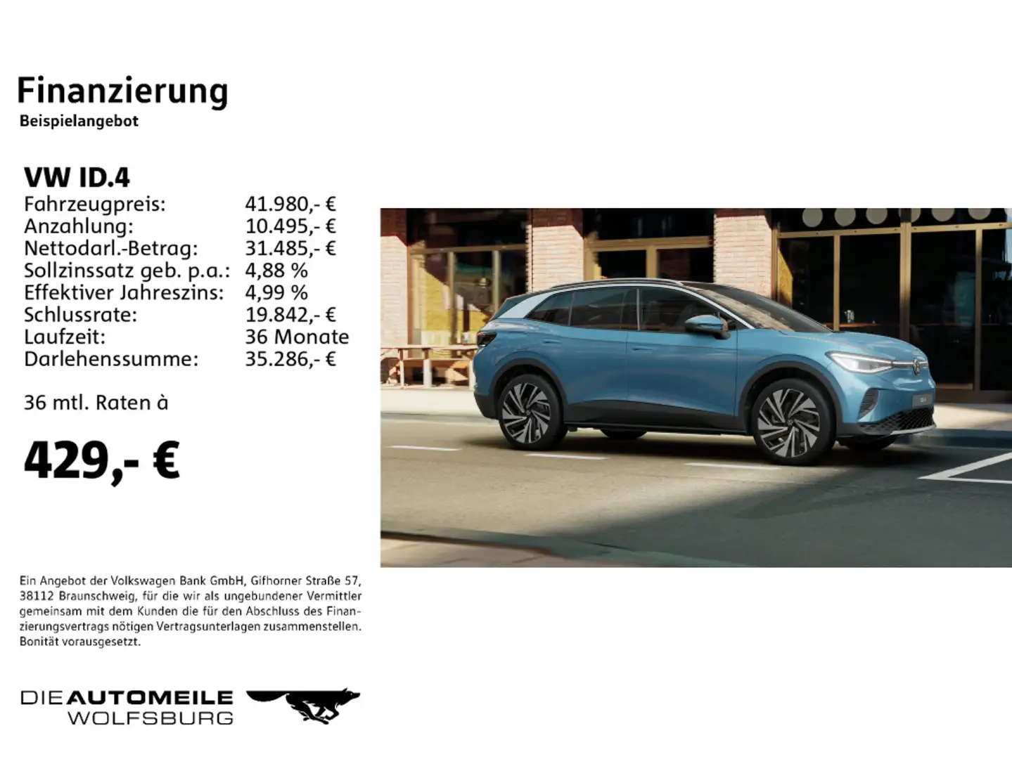 Volkswagen ID.4 Pro Pro HeadUp/Matrix/H+K/AHK/ACC Niebieski - 2