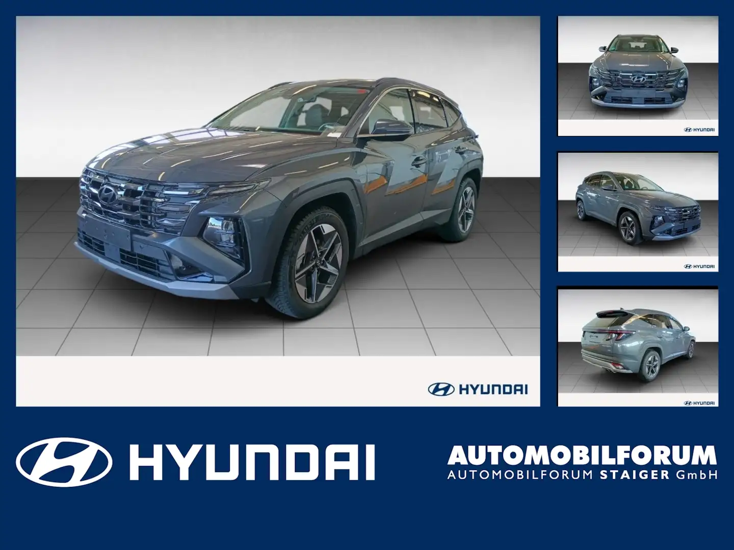 Hyundai TUCSON 1.6 CRDi (DPF) Trend FLA SpurH LM Navi Grijs - 1