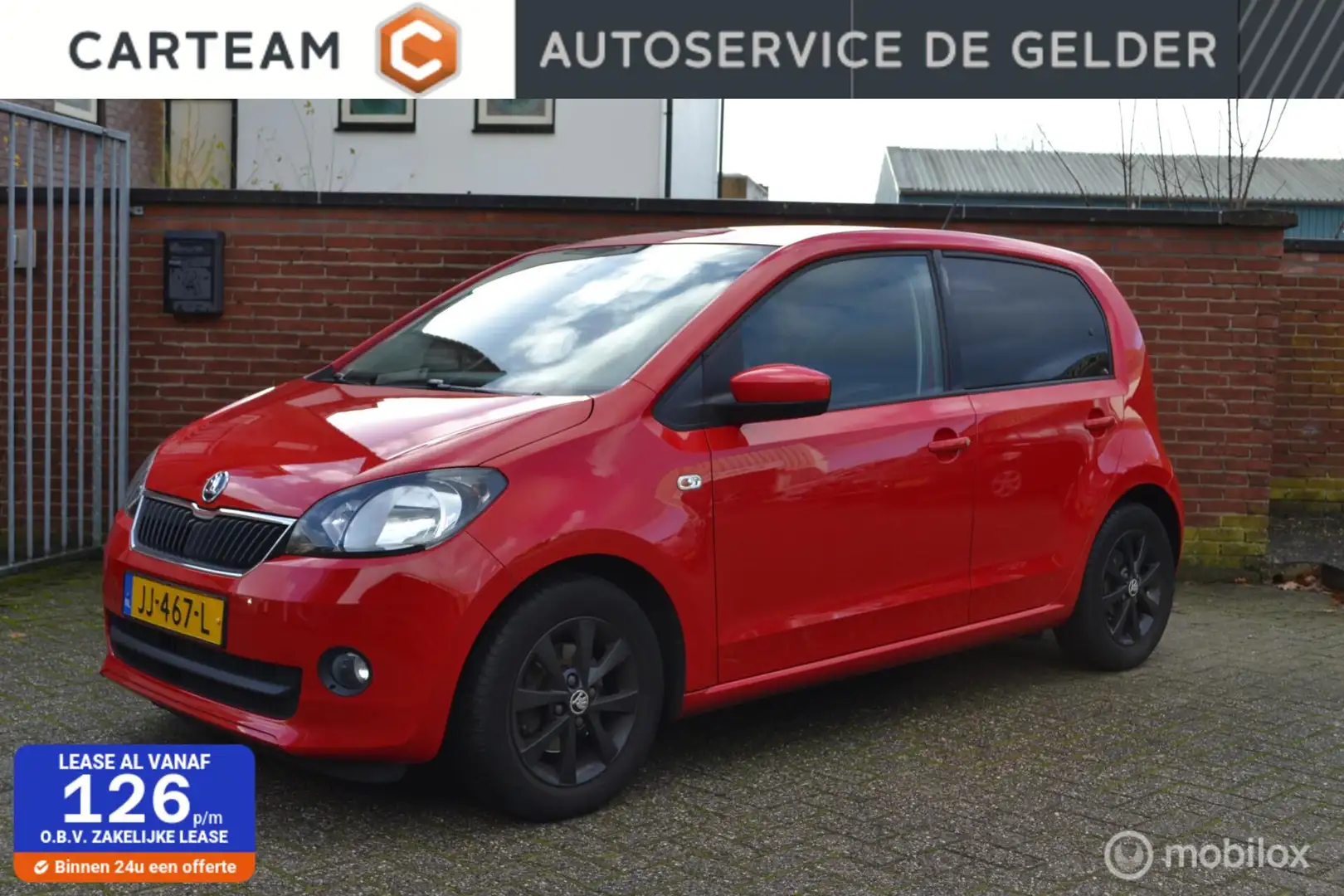 Skoda Citigo 1.0 Greentech Fresh | 1e Eigenaar | Cruise | Airco Rood - 1