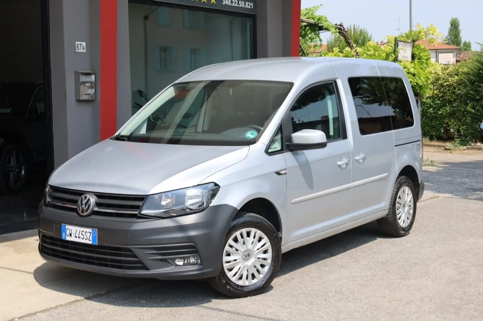 Volkswagen Caddy 2.0 TDI 102CV 5Posti Euro6 PREZZO REALE Navi Clim Argento - 1