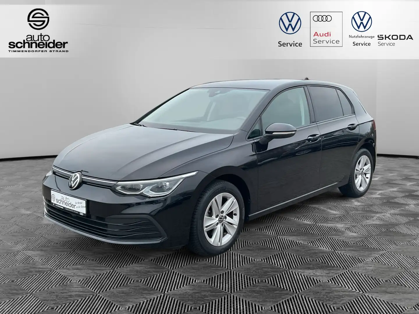 Volkswagen Golf VIII 1.5 TSI Life LED-Matrix Navi-Pro Sitzhzg APP- Zwart - 1