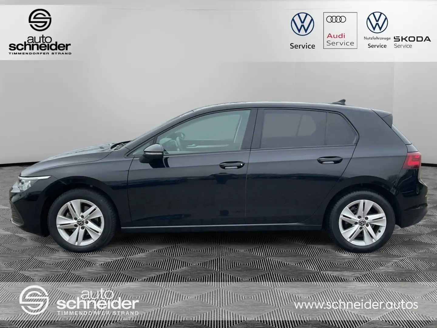 Volkswagen Golf Golf VIII 1.5 TSI Life LED-Matrix Navi-Pro Sitzh Noir - 2