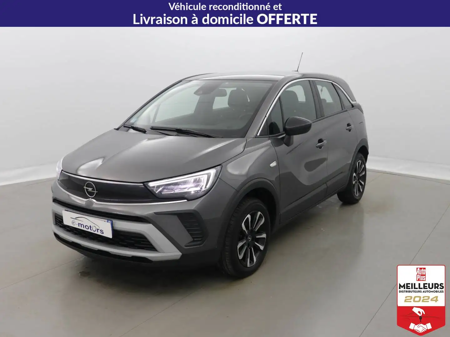 Opel Crossland 1.2 Turbo 130 BVA6 Elegance +GPSPro +Caméra Gris - 1