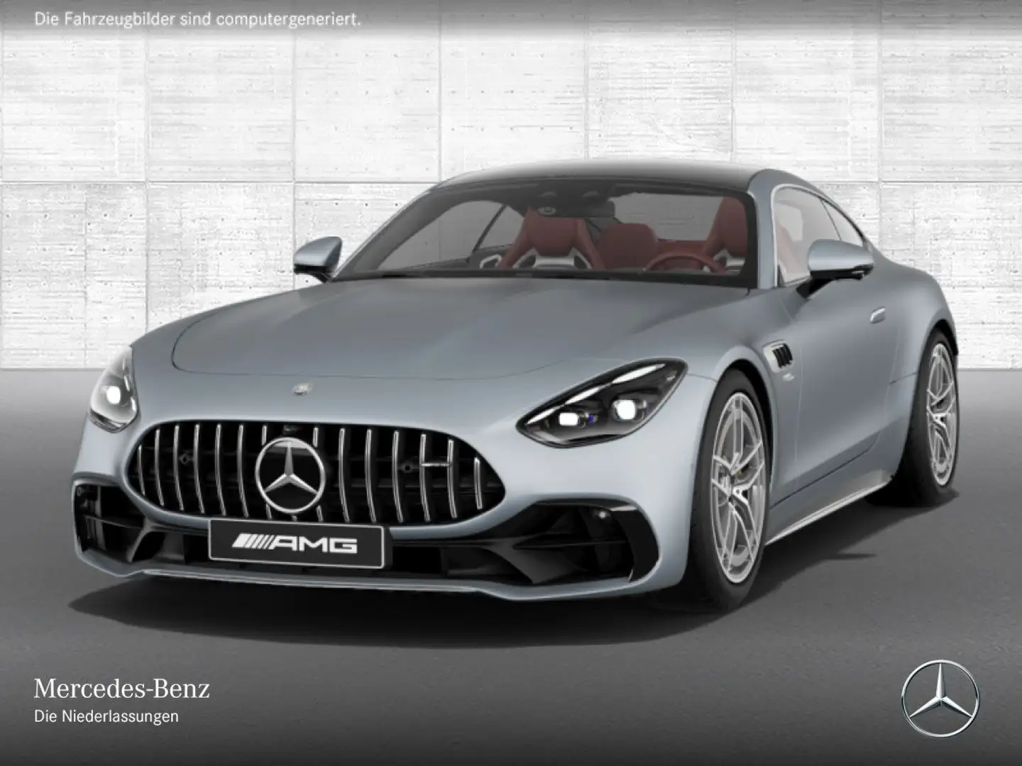 Mercedes-Benz AMG GT 43 Cp. Perf-Sitze 360° Pano Burmester HUD Silber - 2