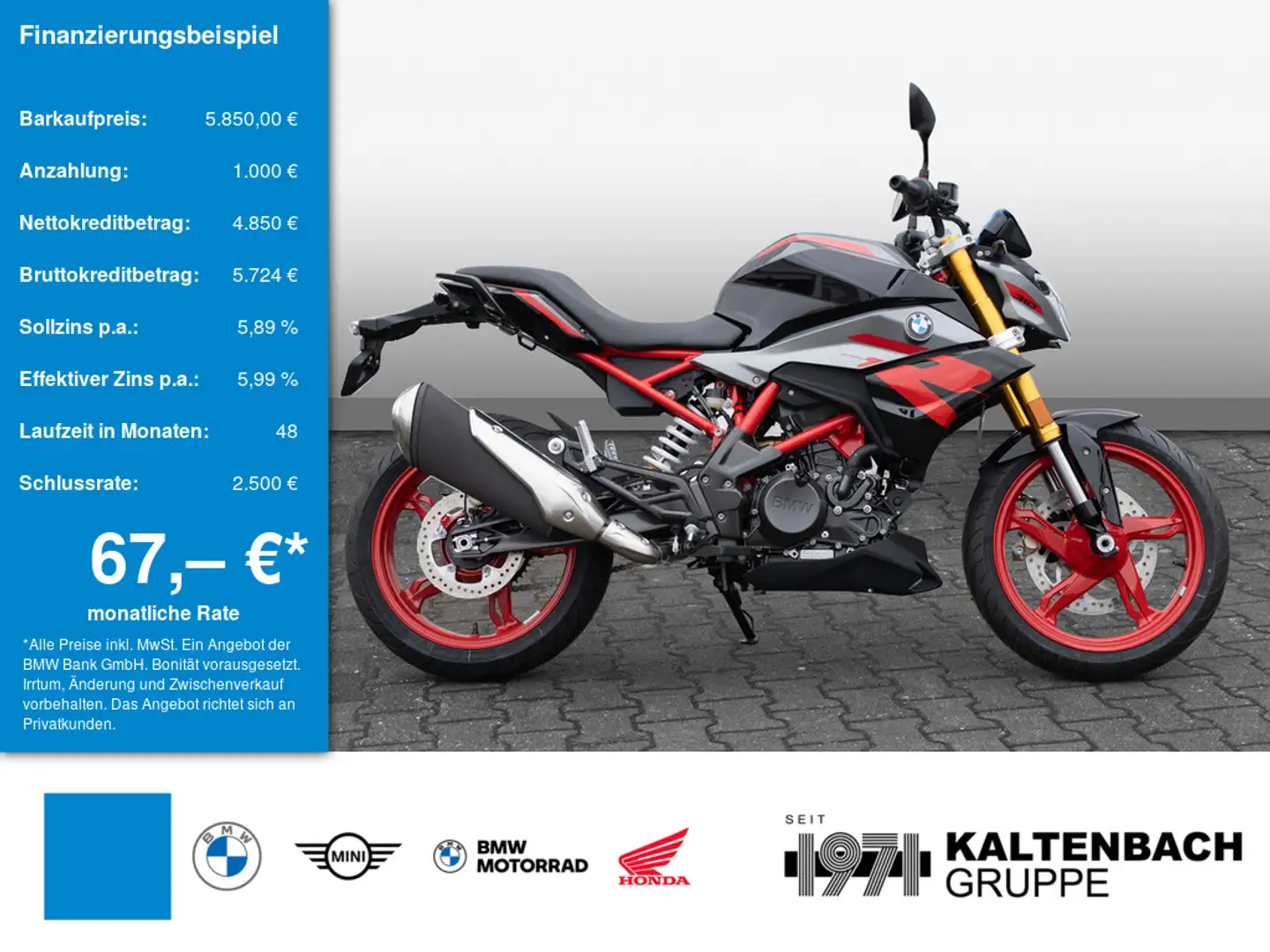 BMW G 310 R LED SCHEINWERFER Grau - 1