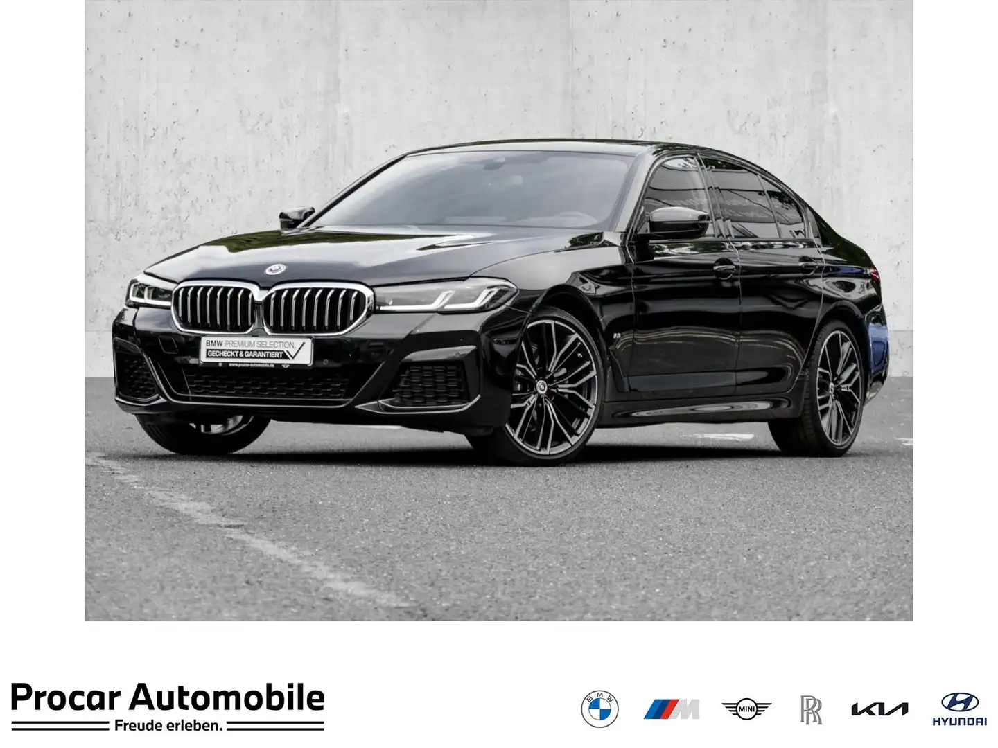 BMW 520 d M SPORT+HuD+HiFi+DA+PA+GLASDACH Nero - 1