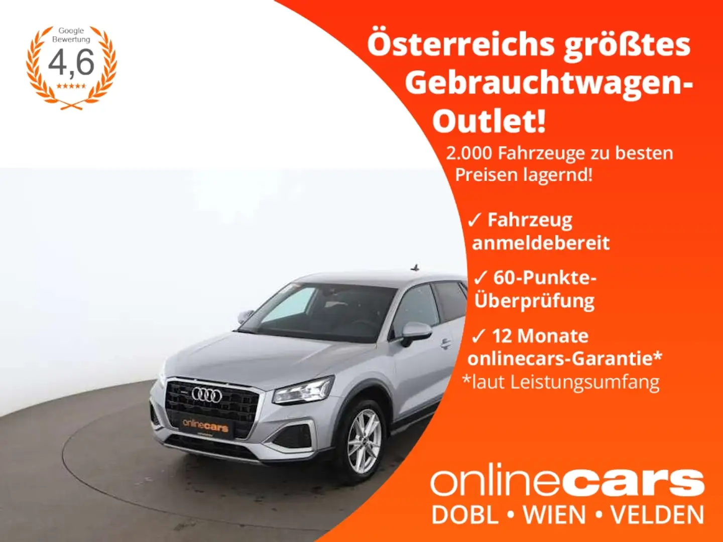 Audi Q2 40 TFSI quattro S-Line Aut MATRIX NAVI LEDER Silber - 1