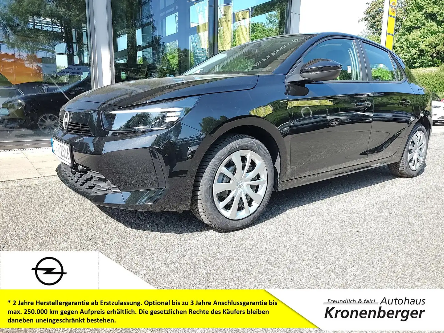 Opel Corsa F 1.2 Edition Automatik Allwetter SHZ PDC Schwarz - 1