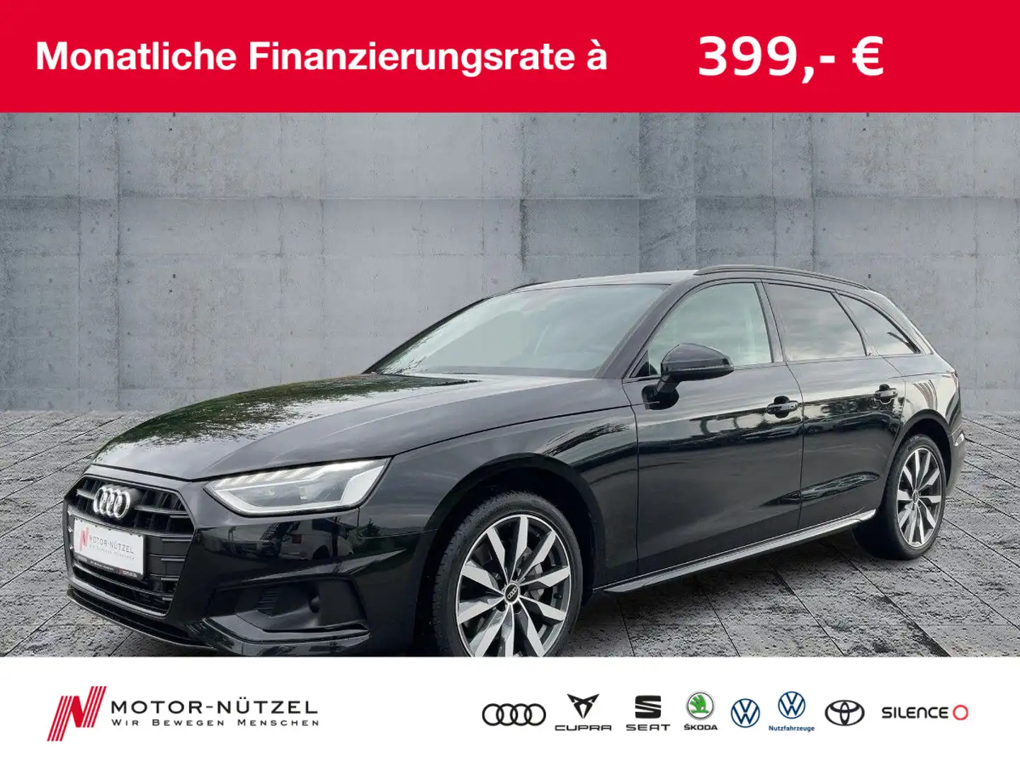 Audi A4 40 TFSI S-TR ADVANCED LED+NAVI+PDC+ACC Schwarz - 1