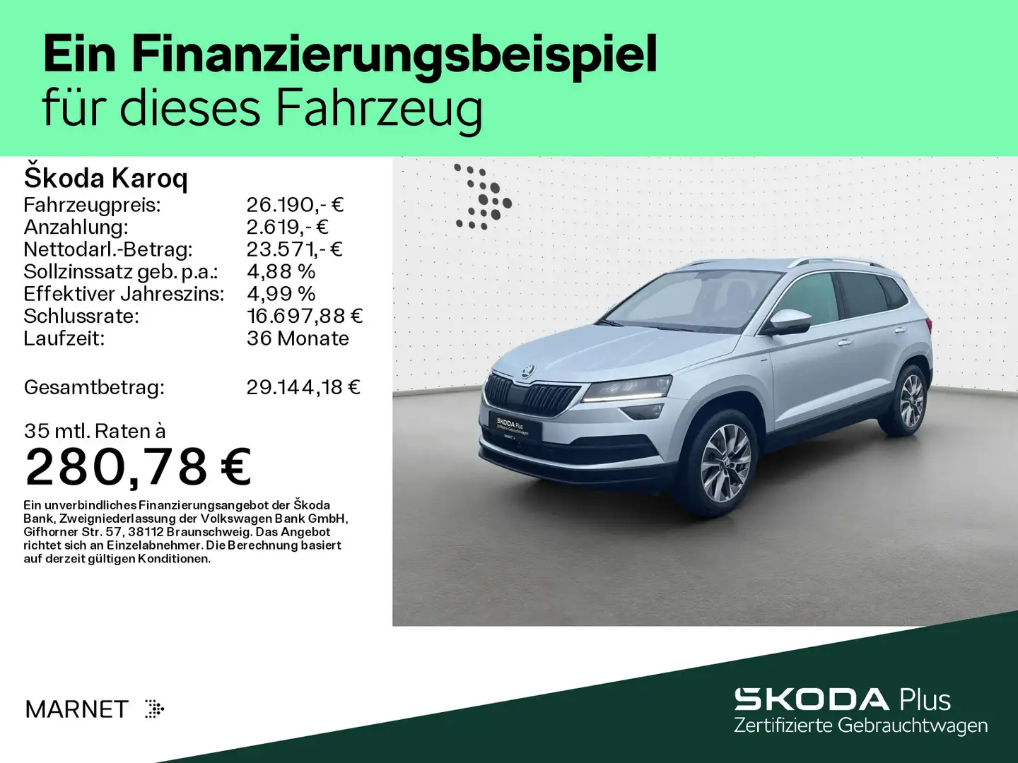 Skoda Karoq 1.5 TSI DSG CLEVER* Navi*AHK*El.Heck*Kamer Silber - 2