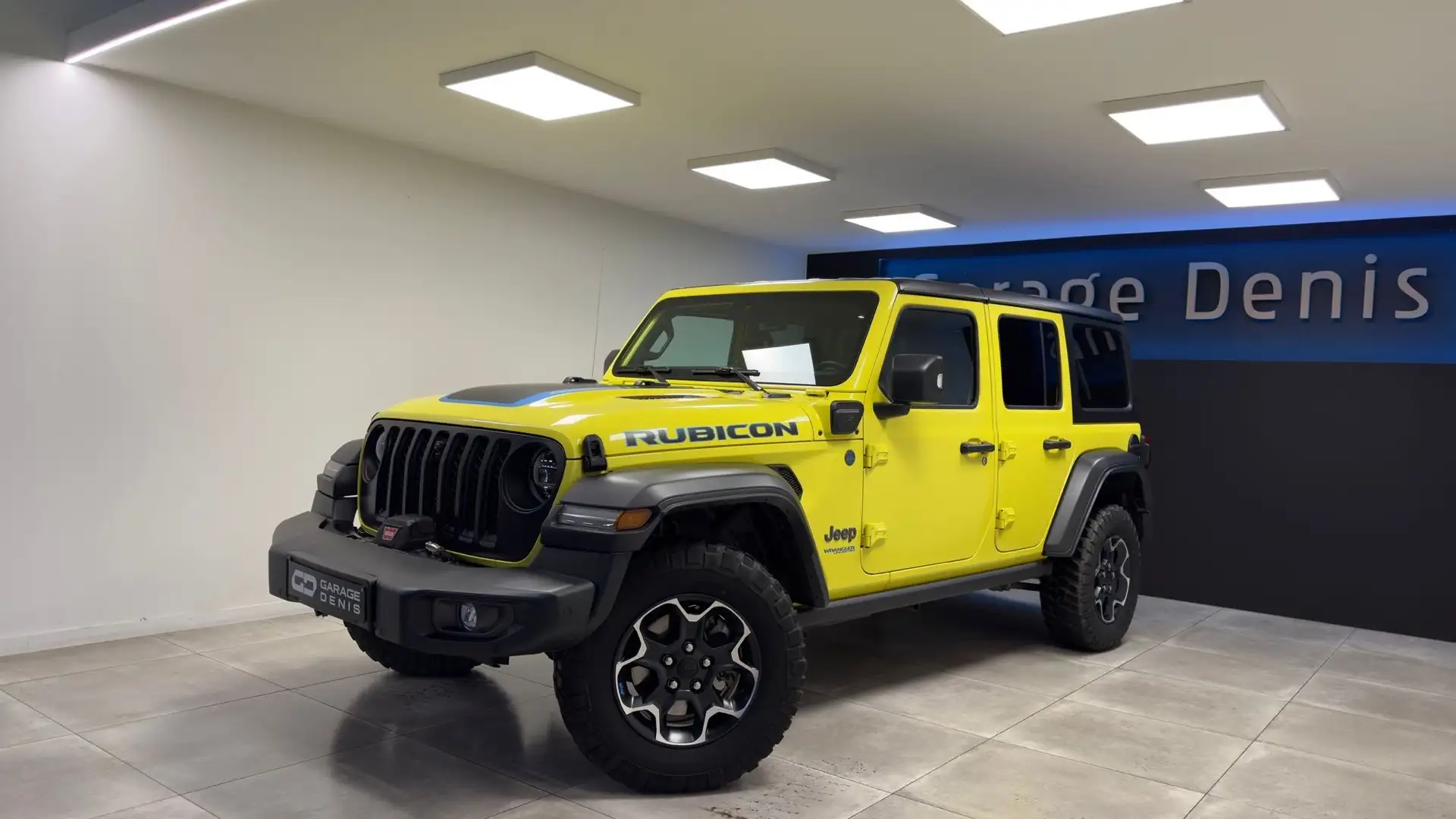 Jeep Wrangler 2.0 Turbo Rubicon *HYBRIDE*GPS+CAMERA*LED*GARANTIE Jaune - 1