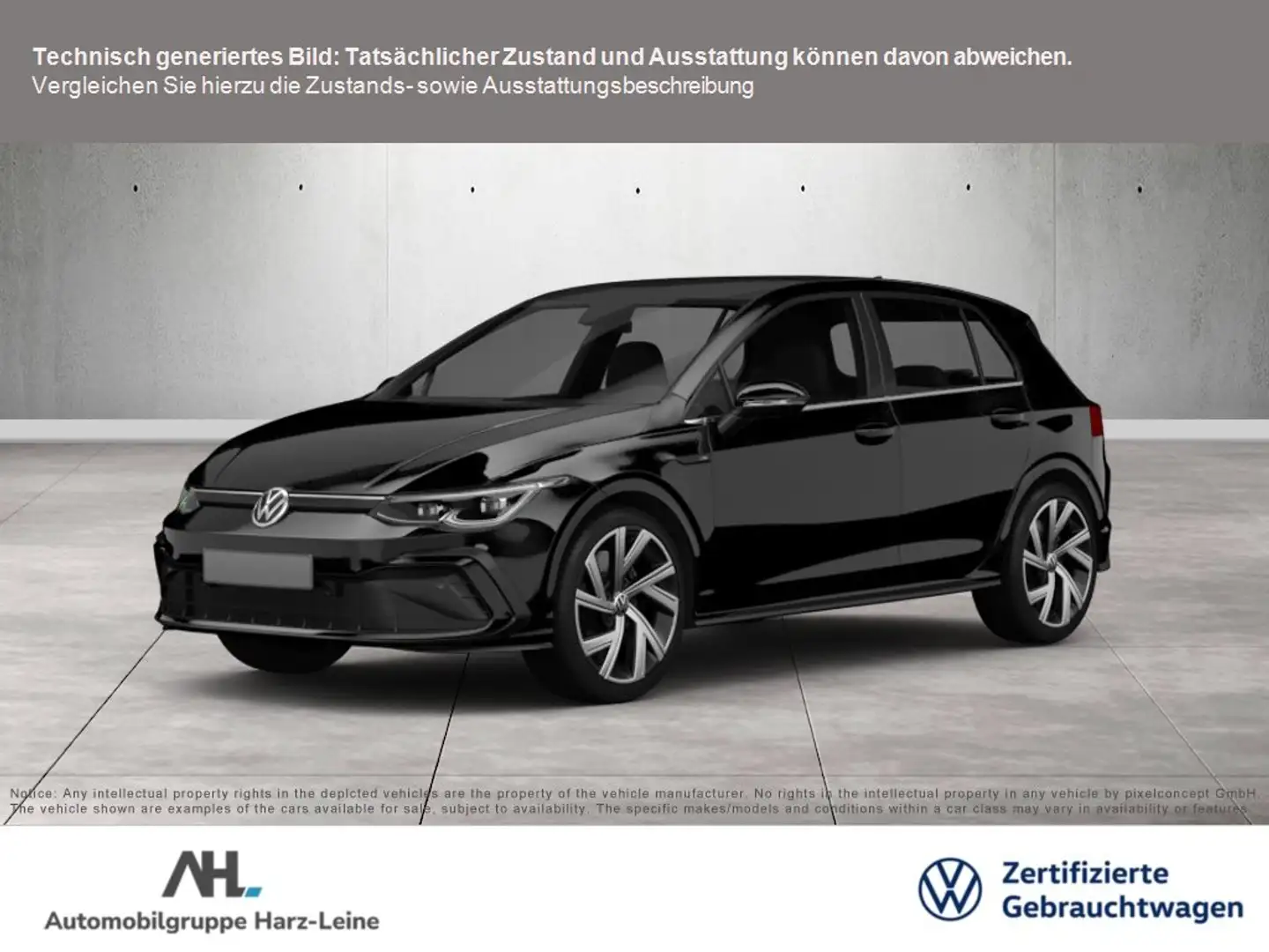 Volkswagen Golf VIII GOAL TSI+ACC+LED+RÜCKFAHRKANMERA+TRAVEL ASSIS Schwarz - 1