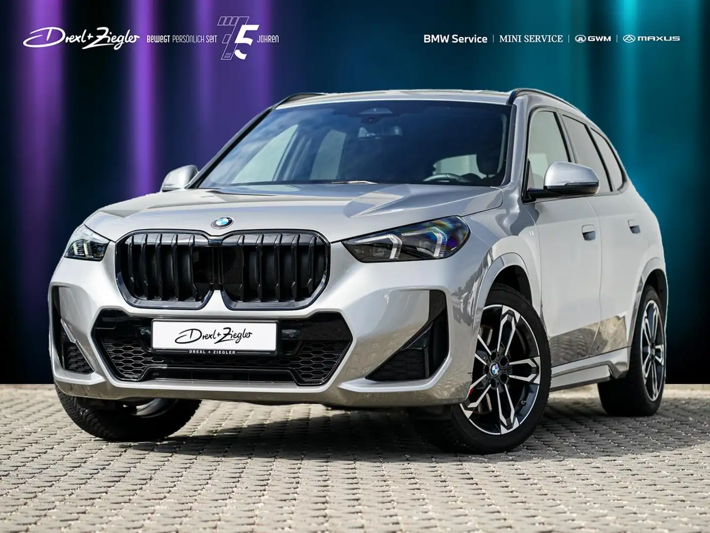 BMW X1 sDrive20i M-Sport PRO 19" AHK PANO KoZg AdLED Silber - 1