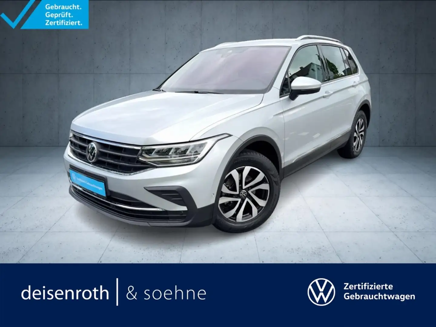 Volkswagen Tiguan Active 1.5 TSI DSG StHz/HuD/360/Nav/LED/Assist Silber - 1