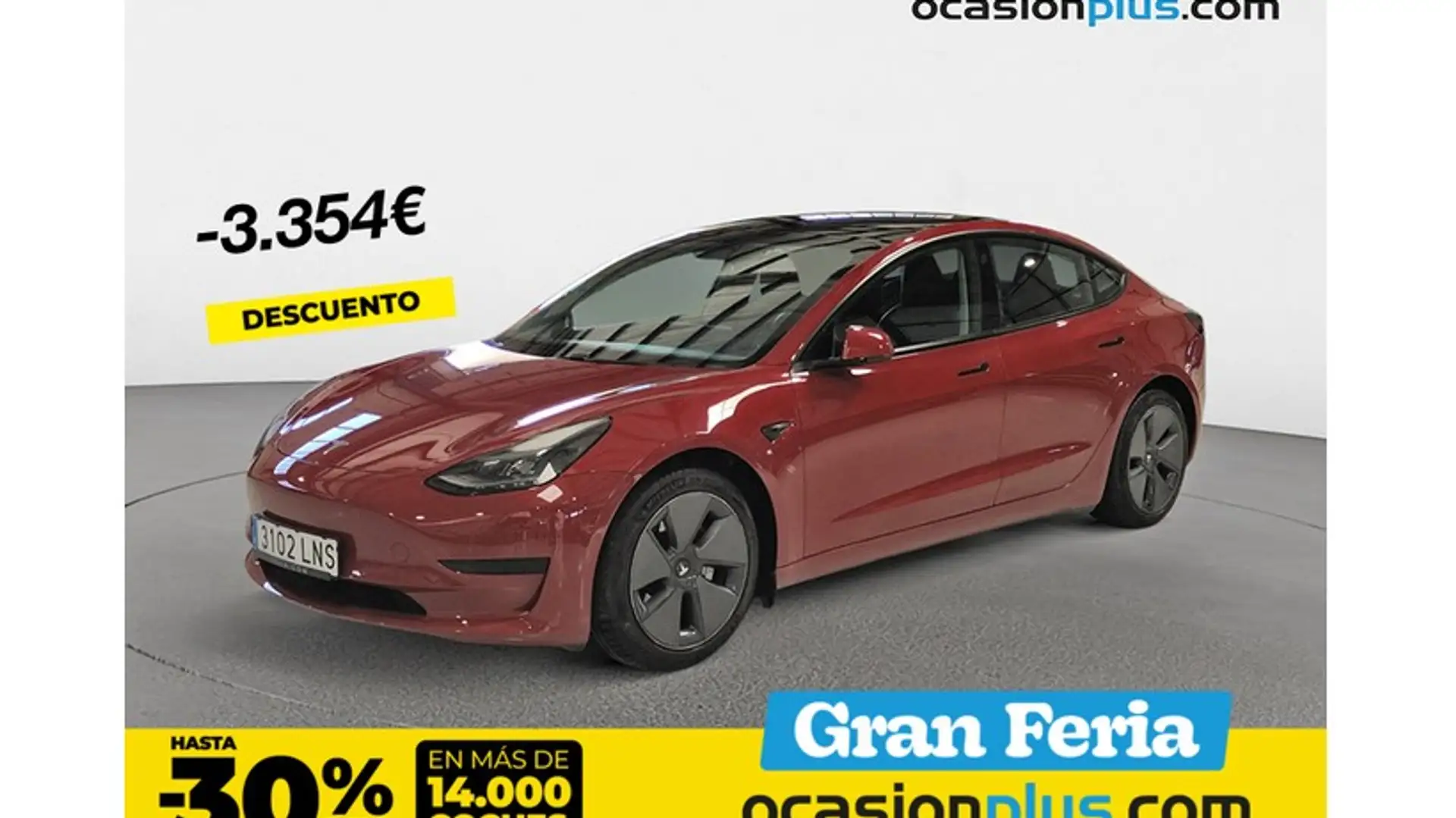 Tesla Model 3 Standard Range RWD Plus Rojo - 1