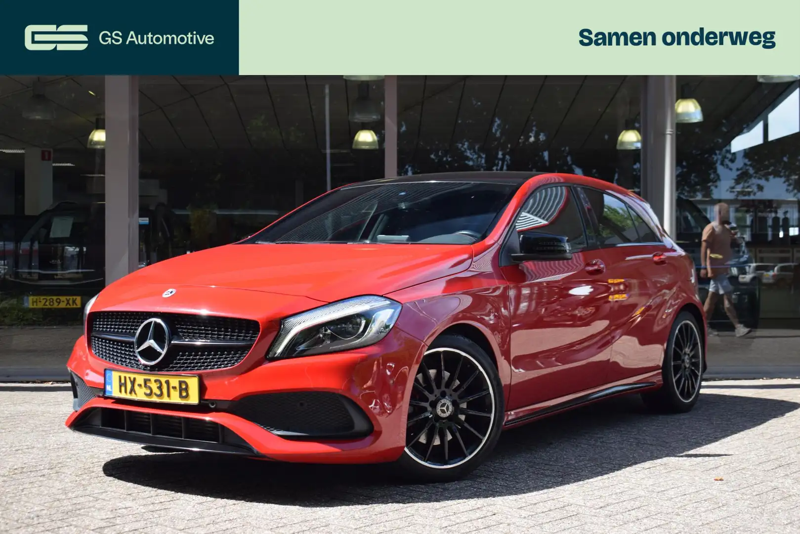 Mercedes-Benz A 250 Sport Ambition AMG/LED/Stoelverw/NAV/Leder/ Rot - 1
