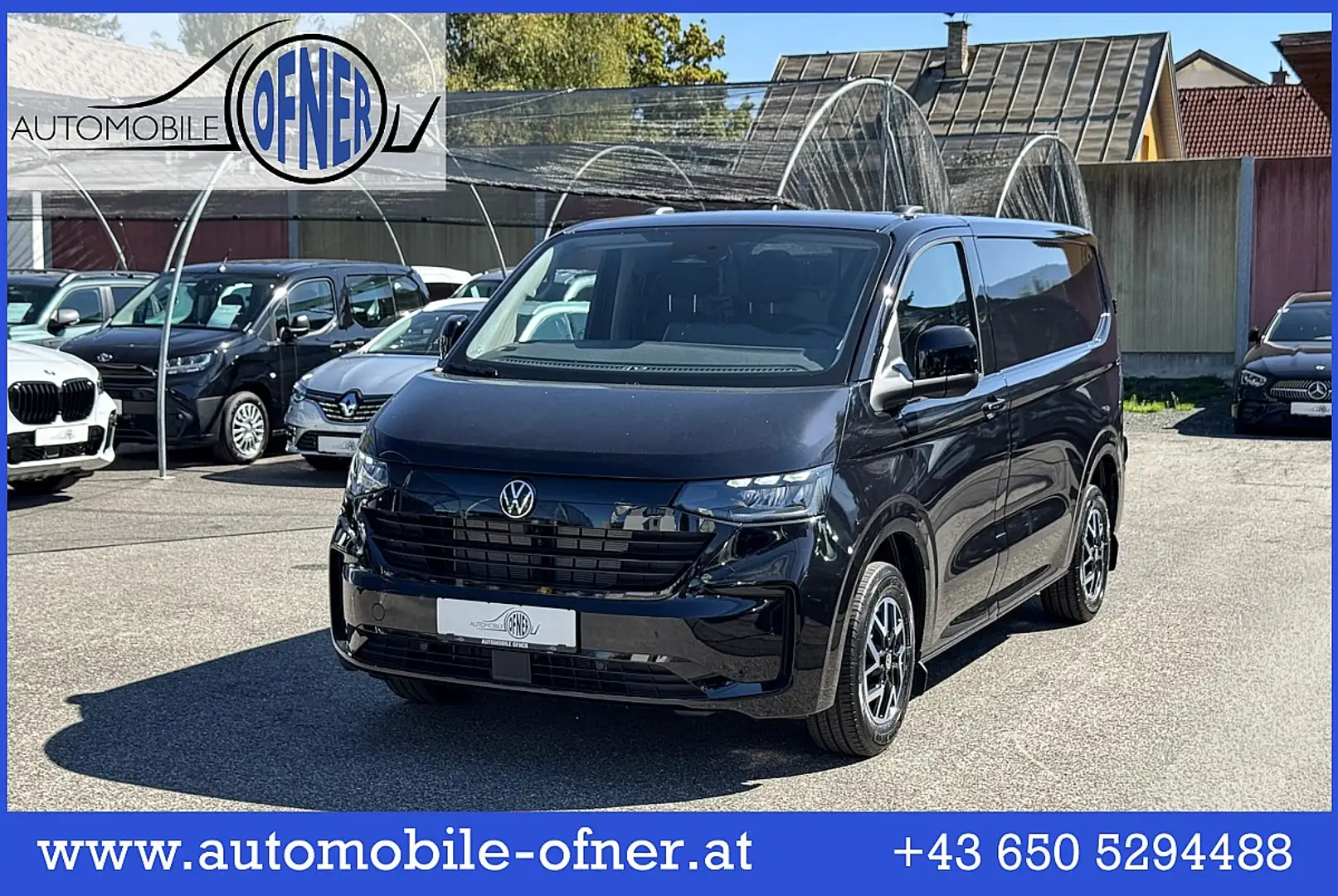 Volkswagen T7 Transporter Kastenwagen 2,0 TDI AT 4MOTION AHK LED PDC Alu Noir - 1