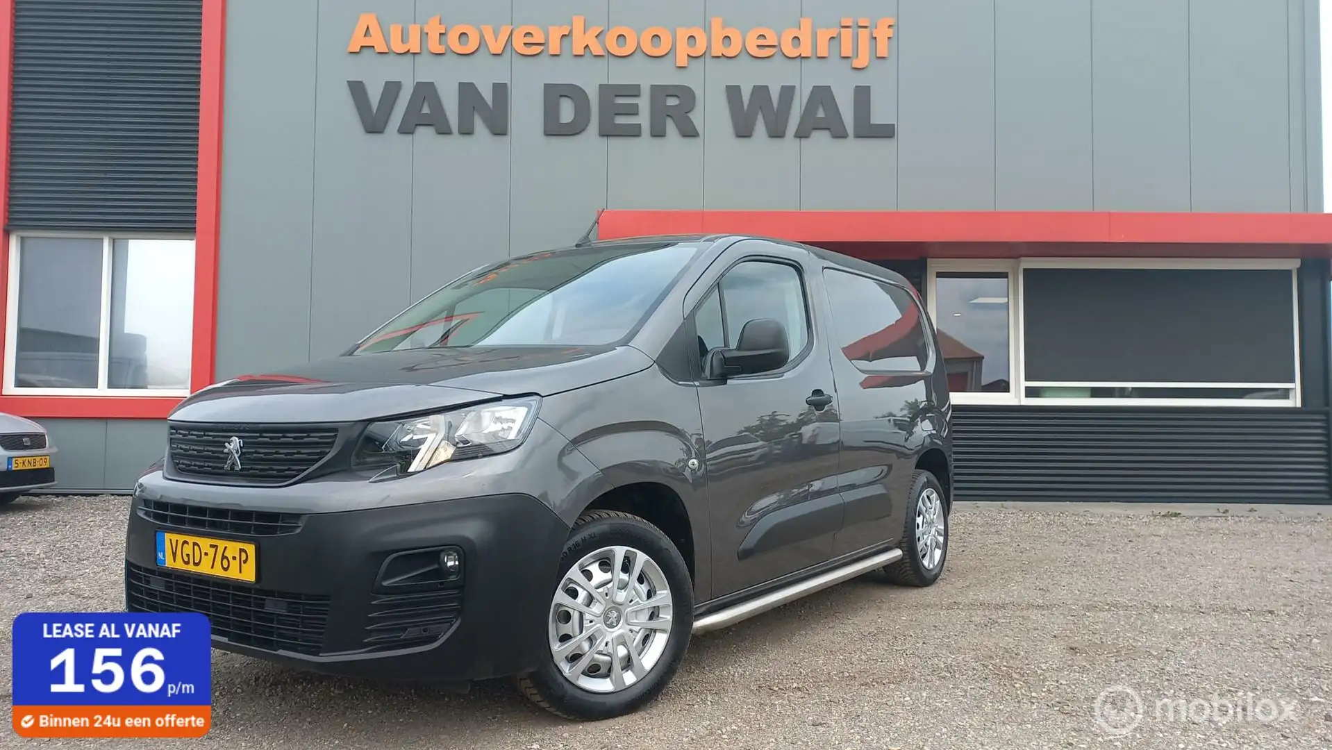 Peugeot Partner bestel 1.5 BlueHDI Asphalt/3ZITS/131PK/AIRCO/CRUIS Gris - 1