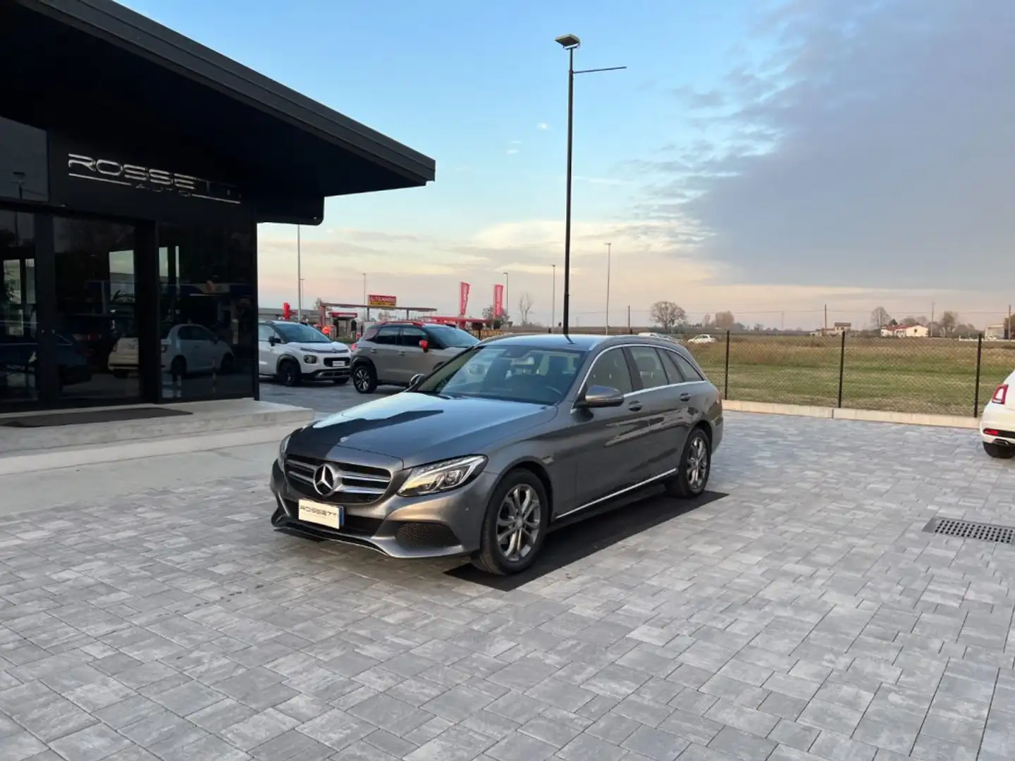 Mercedes-Benz C 200 d S.W. Auto Exclusive GANCIO TRAINO Grigio - 1