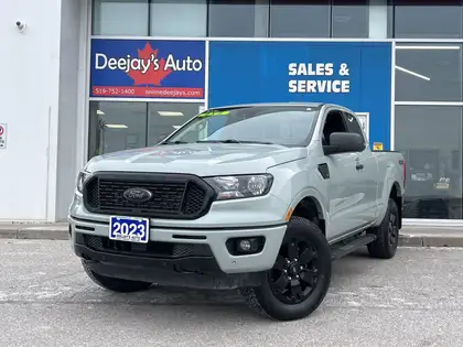 Gray 2023 Ford Ranger XLT SuperCab 4WD Pickup Truck Four-Wheel Drive Automatic