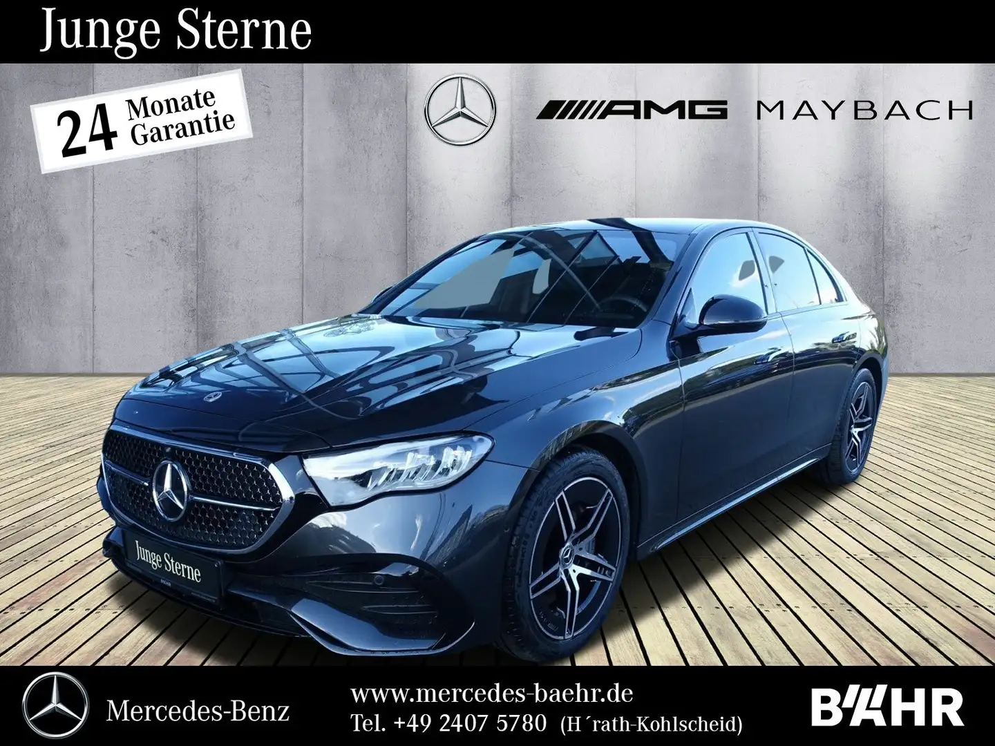 Mercedes-Benz E 220 E 220 d AMG+Night/MBUX/LED/Distronic/Totwinkel Grau - 1