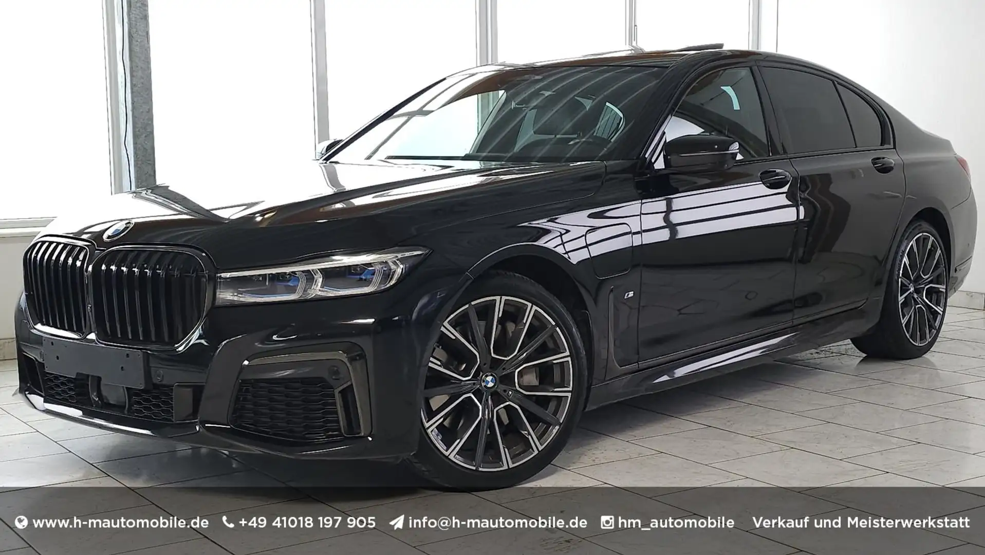 BMW 745 e M Sport~ACC/Lenkradheiz/Massage/Sitzklima Schwarz - 1