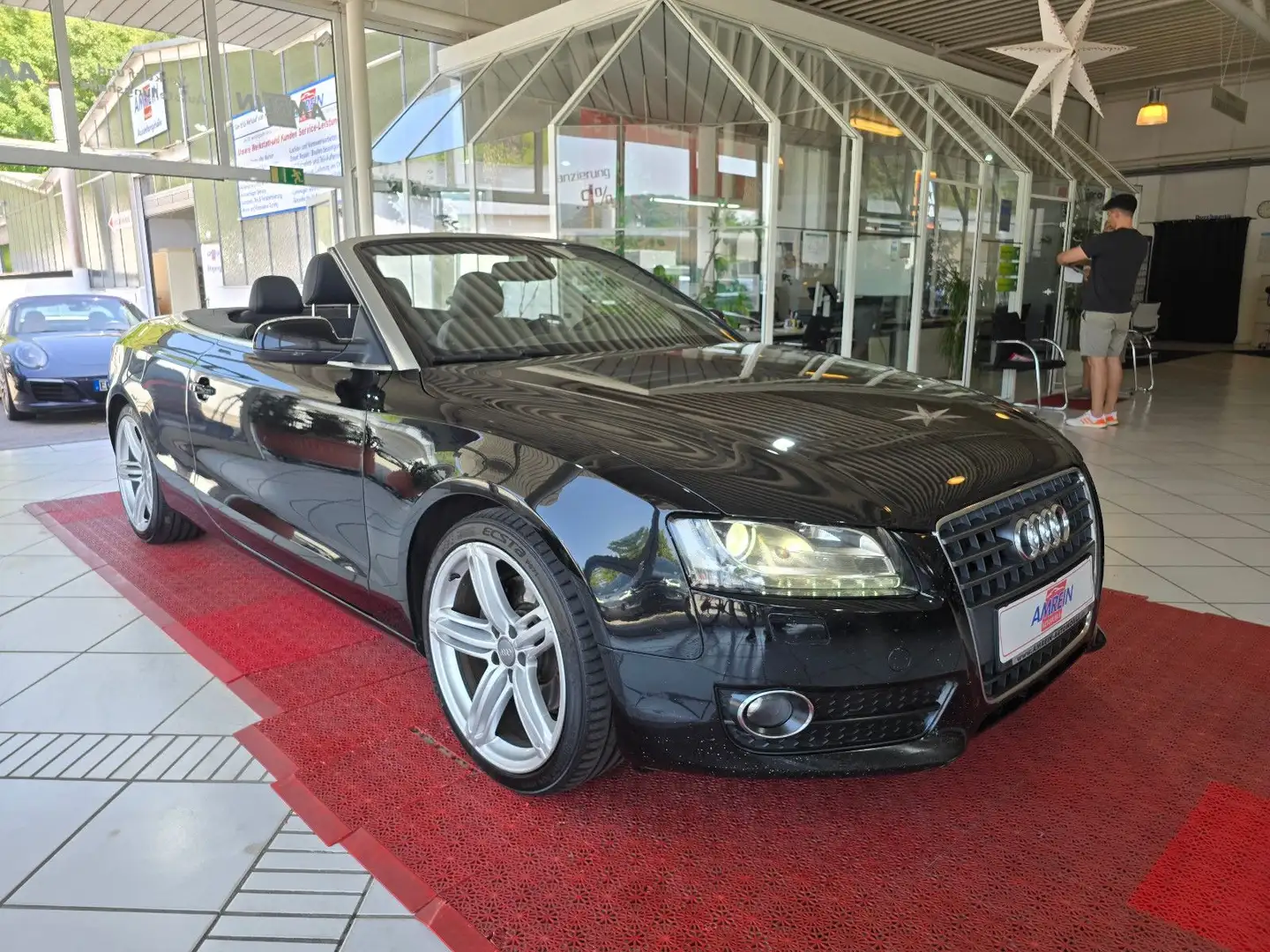 Audi A5 Cabriolet 2.7 TDI+S LINE+VOLLLEDER+NAVI+ Schwarz - 2