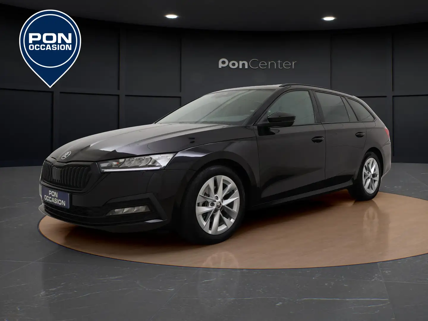 Skoda Octavia Combi 1.0 e-TSI 110 PK DSG Sport Business | Apple Zwart - 1