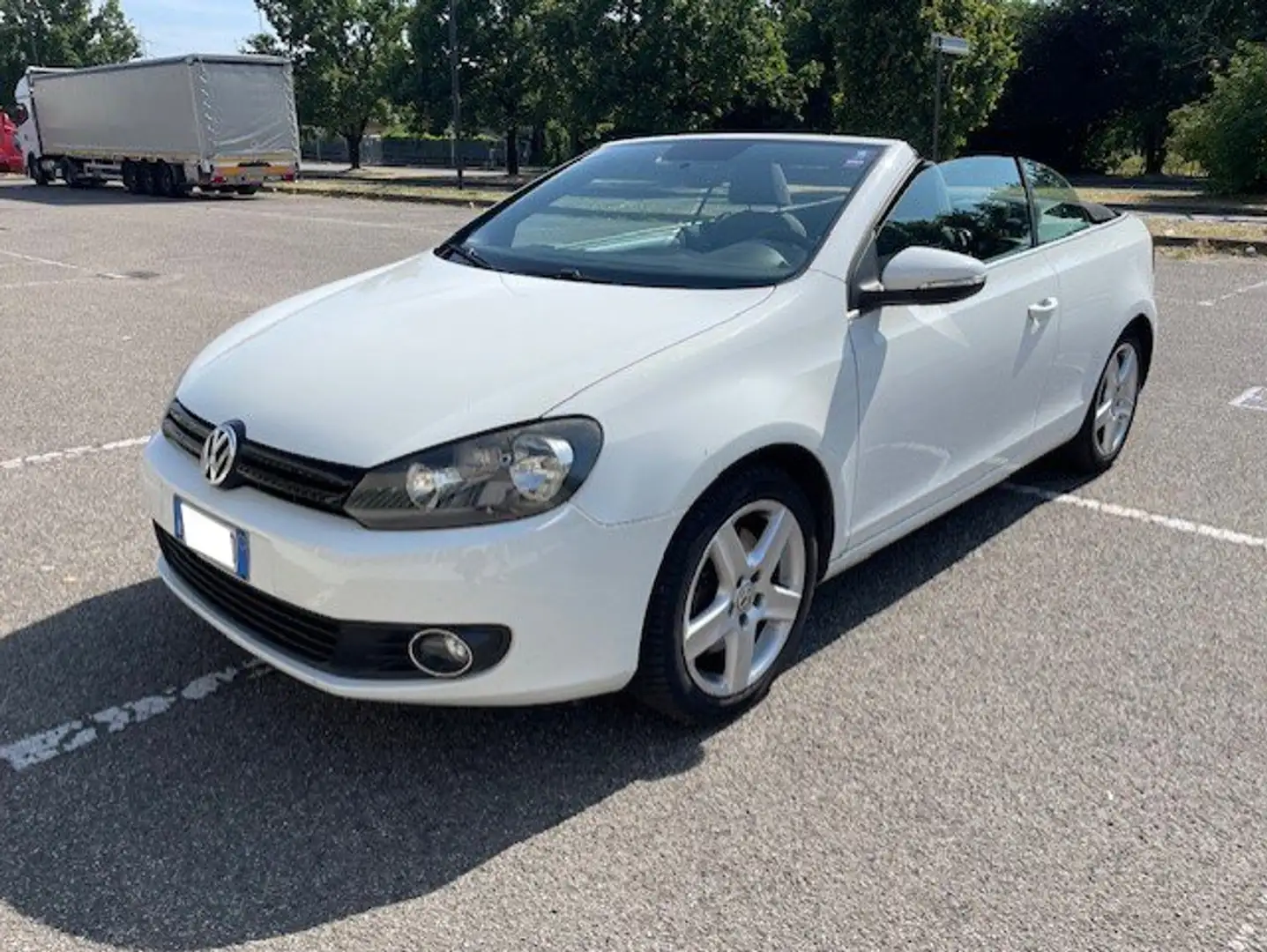 Volkswagen Golf Golf VI 2008 Cabrio Cabrio 2.0 tdi bm 140cv dsg Bianco - 1