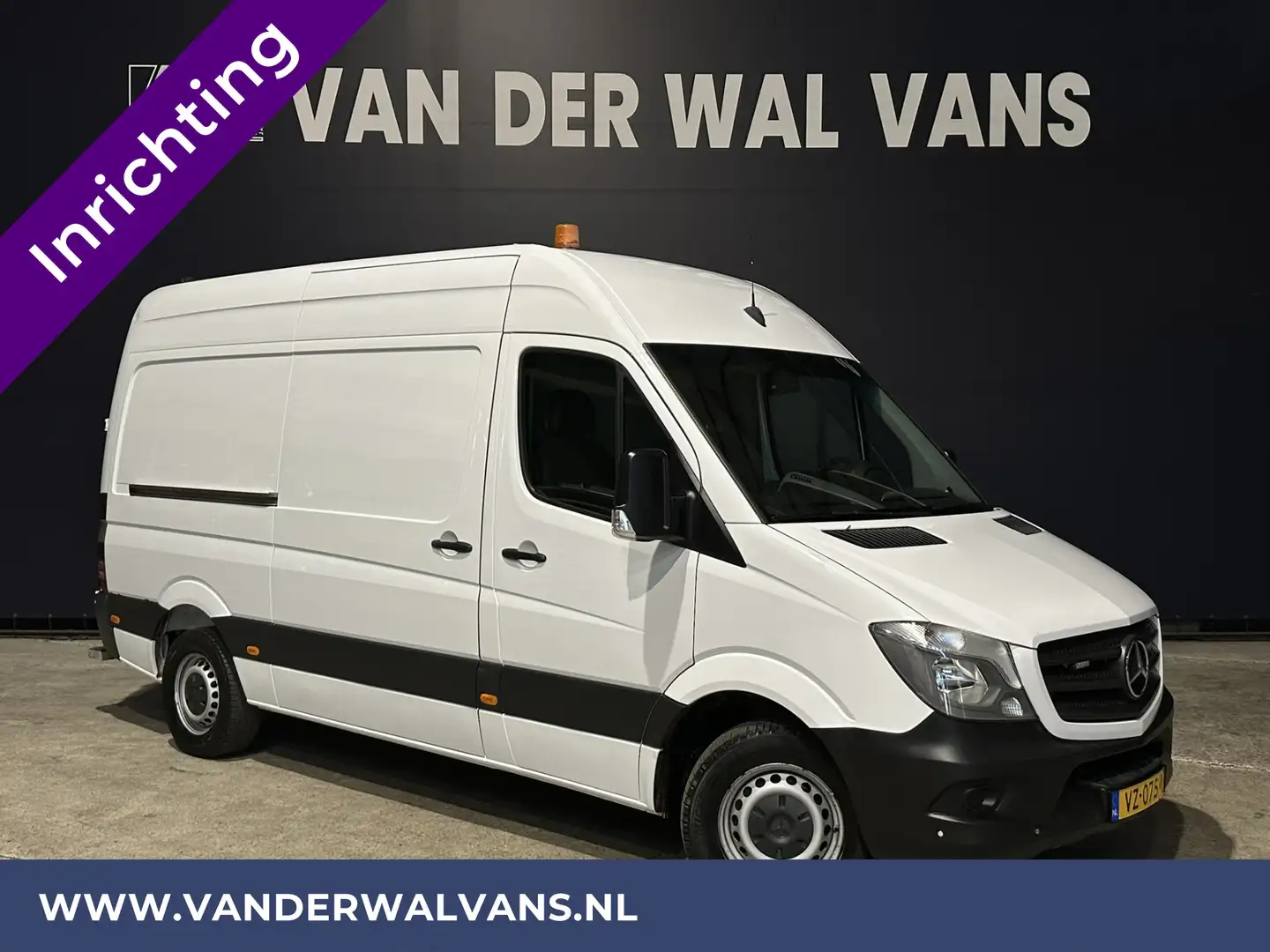 Mercedes-Benz Sprinter 313 CDI 130pk L2H2 Inrichting Airco | 2800kg trekh Wit - 1