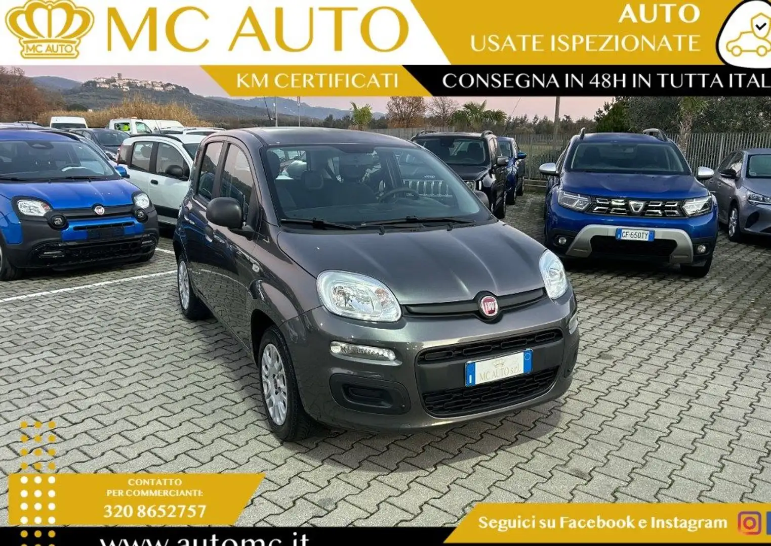 Fiat Panda 1.2 EasyPower Easy gpl PROMO CON FINAZIAMENTO Grigio - 1