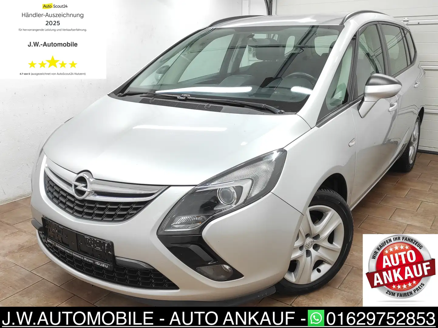 Opel Zafira Tourer C 1.4 NAVI KLIMAA EURO5 ALLWETTER 7-SITZER BC TEMP Gris - 1
