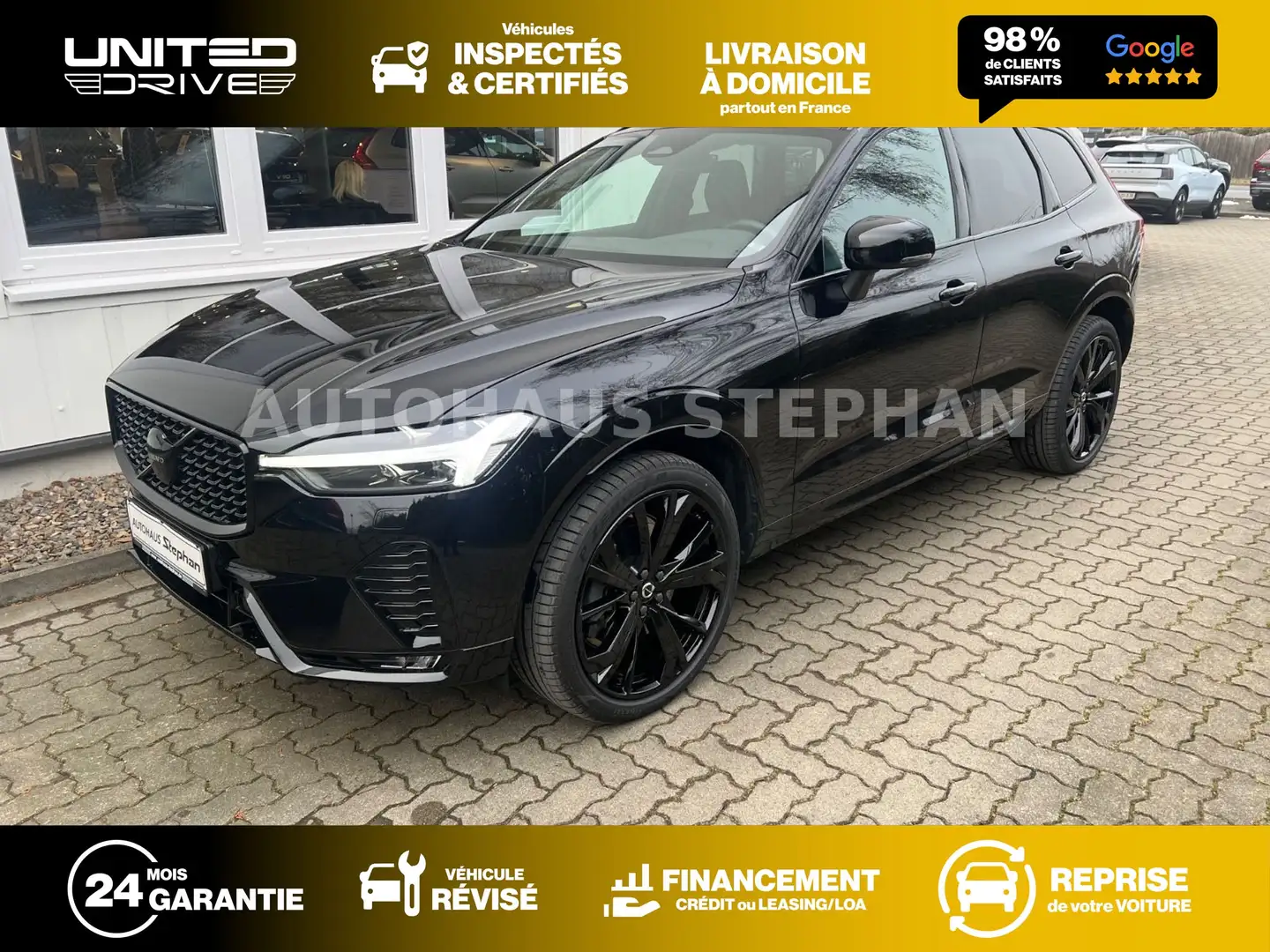Volvo XC60 Recharge T6 AWD 398ch Noir - 1