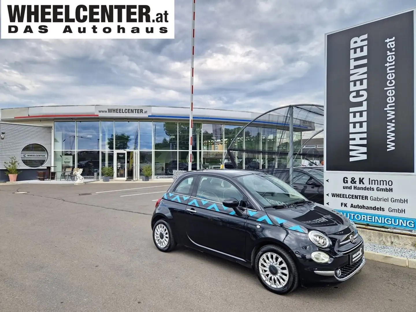 Fiat 500 Lounge * PANORAMAGLASDACH * TEMPOMAT Negro - 1