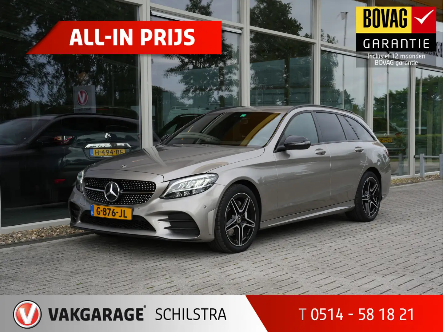 Mercedes-Benz C 160 Estate Business Solution AMG Night Automaat | Navi Gris - 1