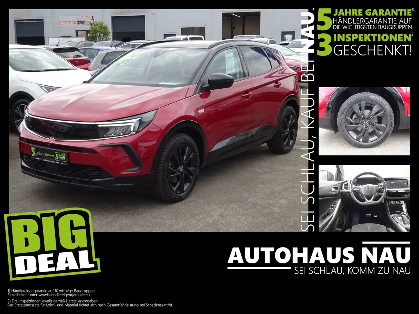 Opel Grandland 1.5 GS Line Inspektionspaket BigDeal! Rojo - 1