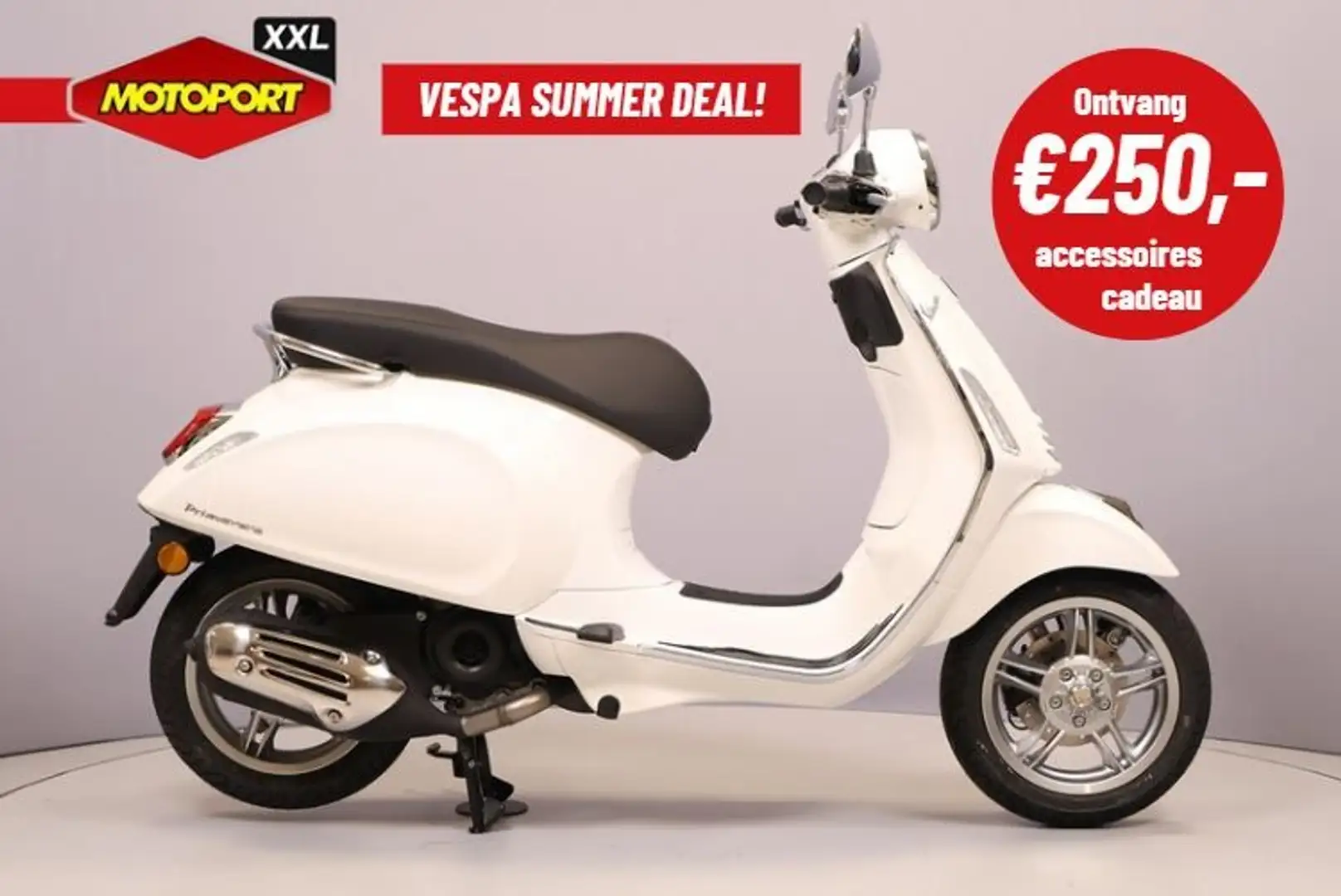 Vespa Primavera 45KM/H Blanc - 1
