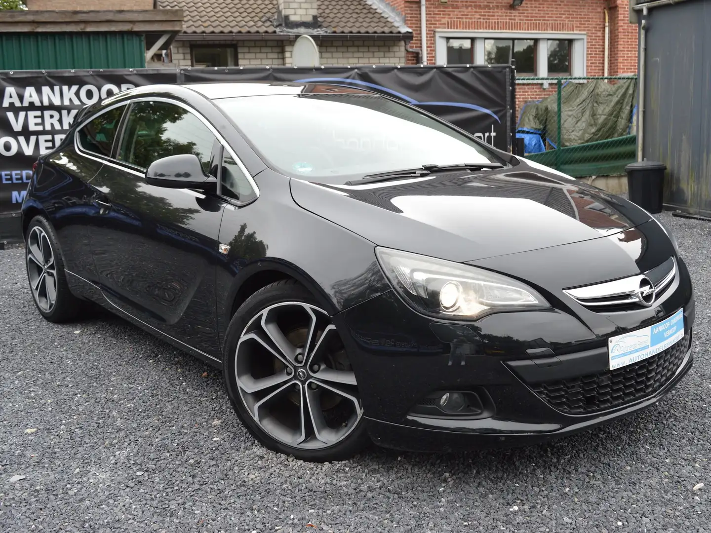 Opel Astra Astra GTC 1.6 Turbo Edition, Airco + 12m Garantie Zwart - 2