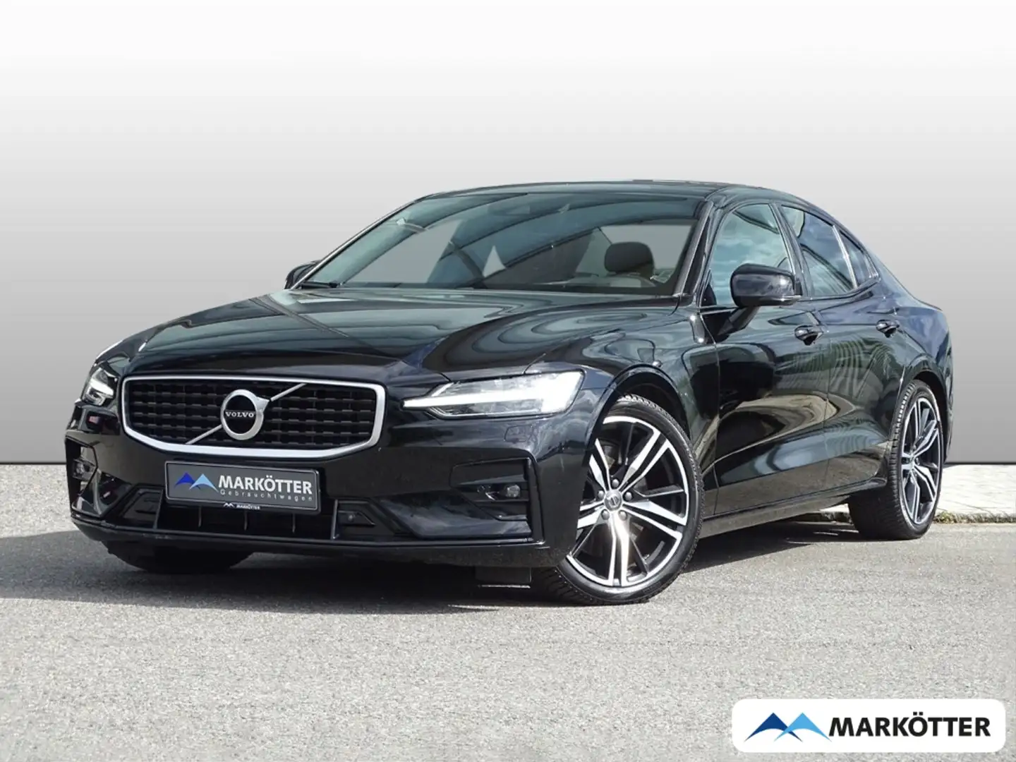 Volvo S60 R Design T5 EU6d-T el. Sitze/RFK/PDC/SHZ/Navi Schwarz - 1