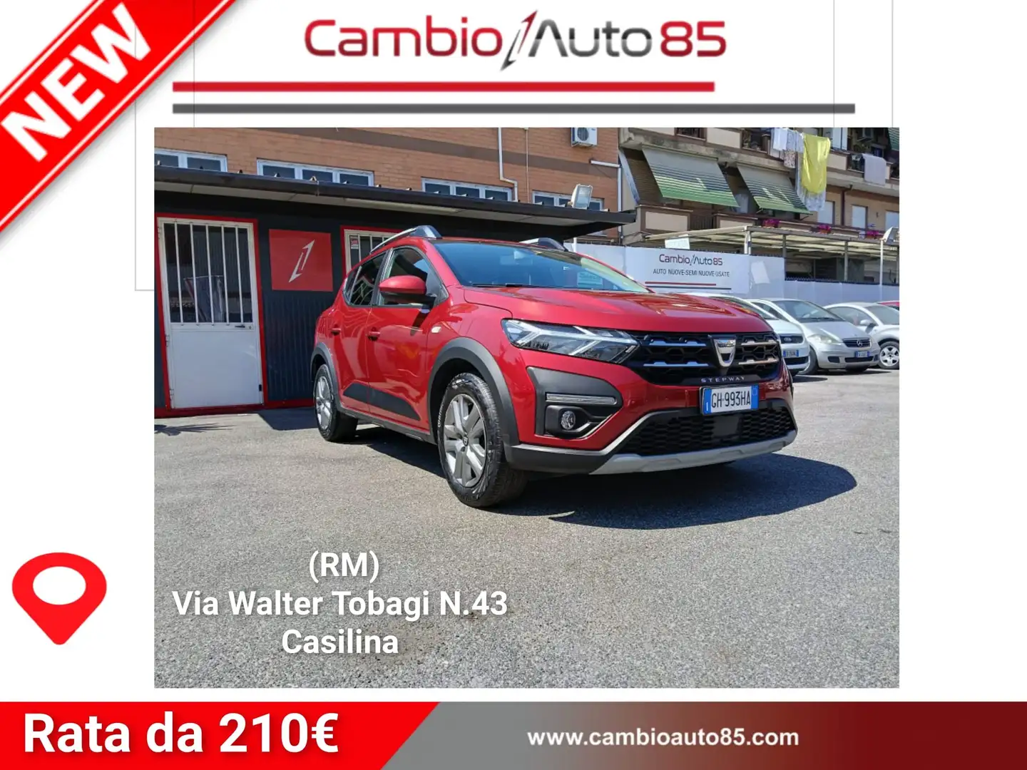 Dacia Sandero Dacia Sandero Stepway 1.0 TCe ECO-G Comfort SL Rosso - 1