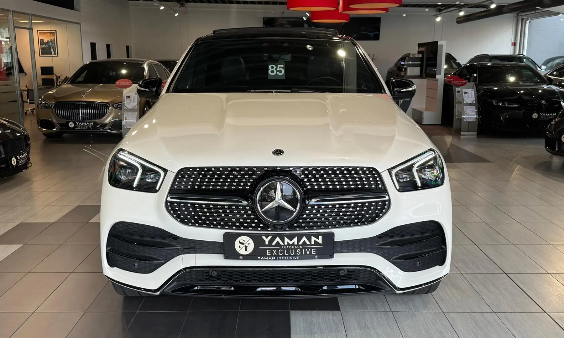 Mercedes-Benz GLE 350 de 4M AMG Coupe*Pano*360°*Burm*Luftf.*22" Blanc - 2