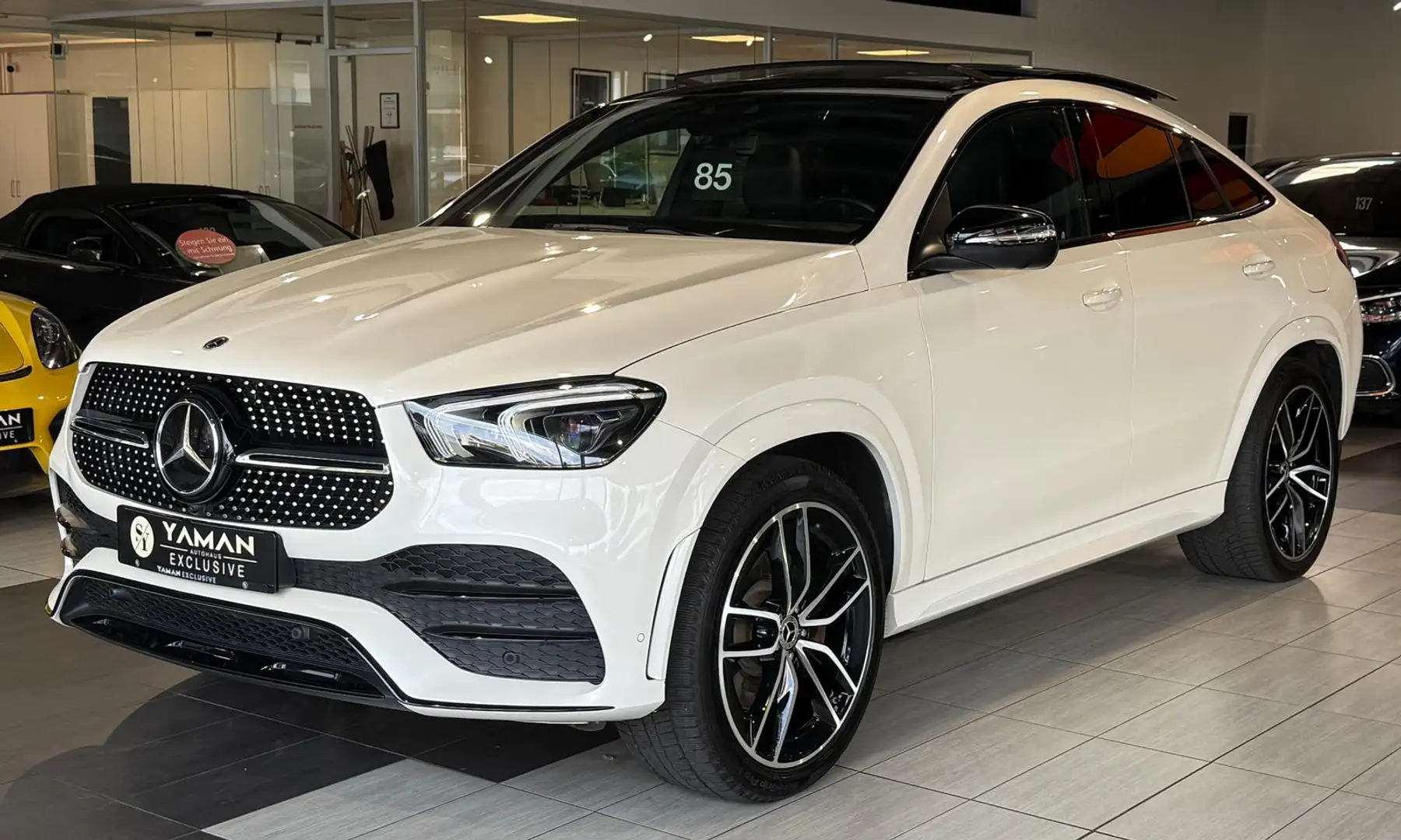 Mercedes-Benz GLE 350 de 4M AMG Coupe*Pano*360°*Burm*Luftf.*22" Blanc - 1
