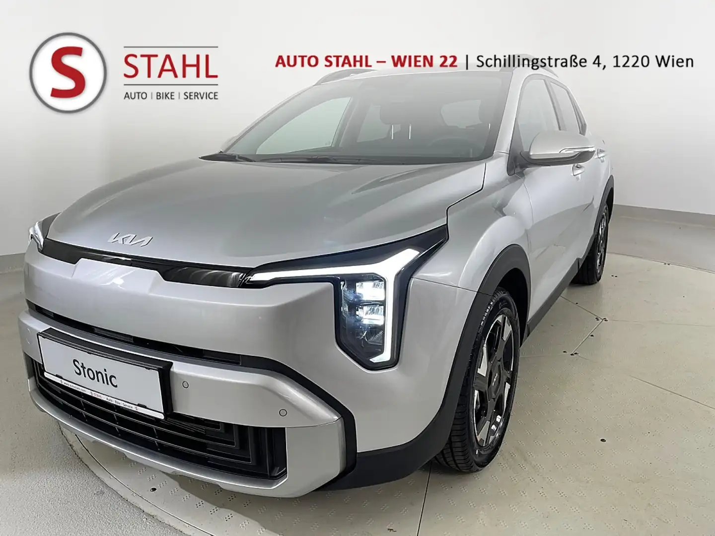 Kia Stonic 1,0 TGDI GPF ISG Silber/MT6/100/MY26|Stahl W22 Silber - 1
