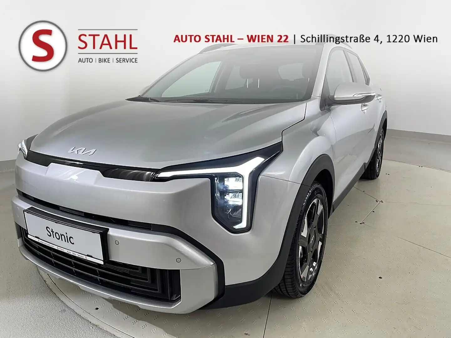 Kia Stonic 1,0 TGDI GPF ISG Silber/MT6/100/MY26|Stahl W22 Silber - 1