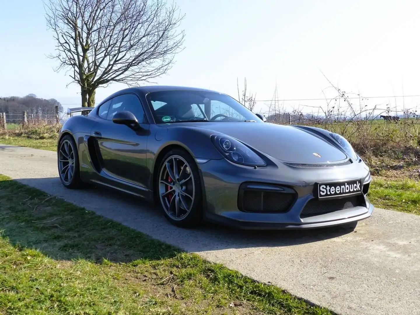 Porsche Cayman GT4 -umfangreiche Ausstattung, scheckheftgepflegt Szürke - 2