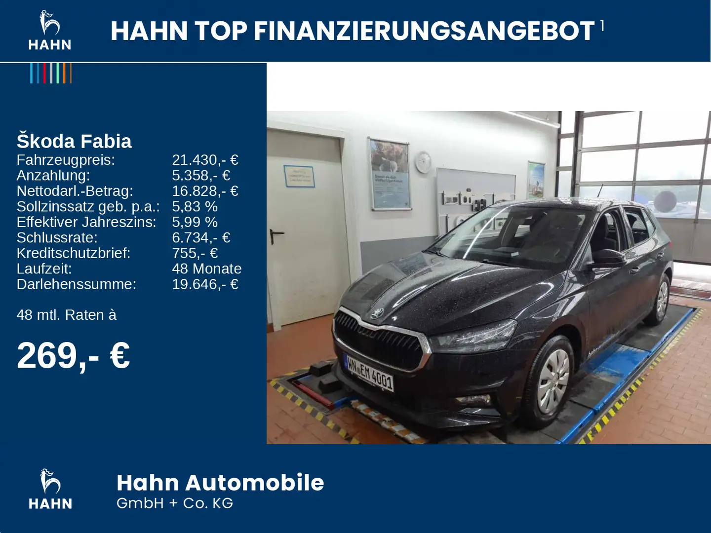 Skoda Fabia 1.0TSI DSG Selection Cam LED Navi Sitzheiz Schwarz - 2